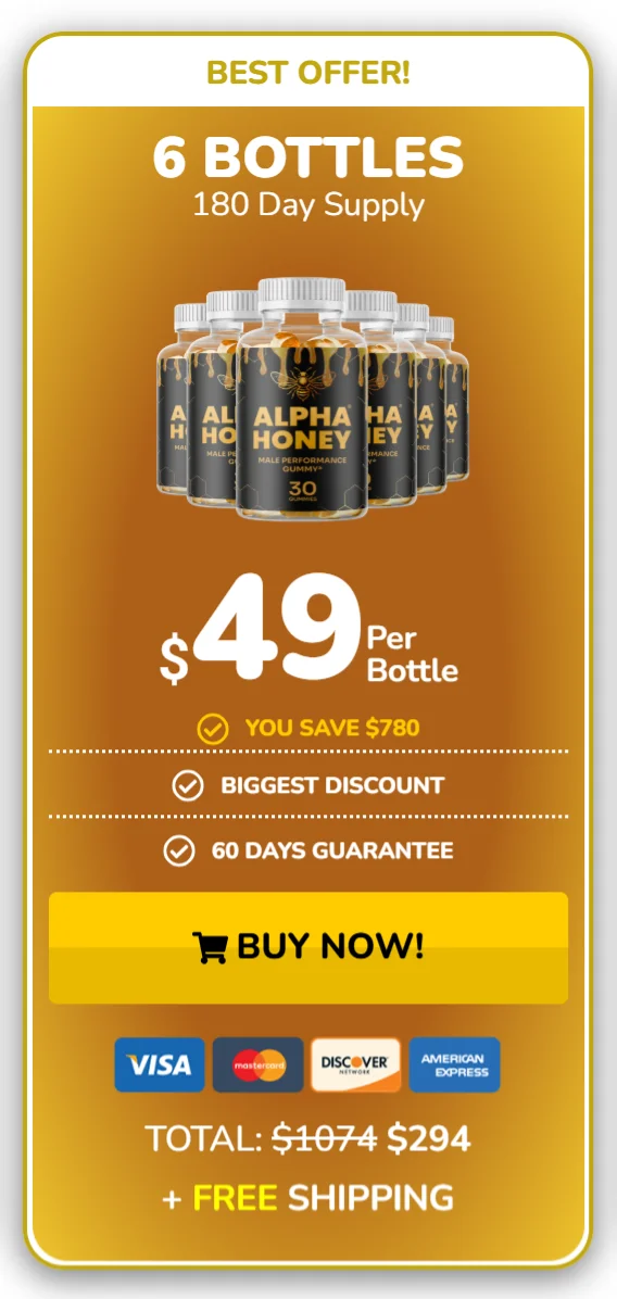 Alpha Honey™ 6 bottles pricing